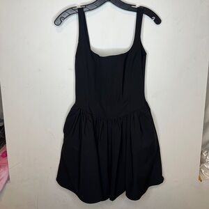 Zara Black Sleeveless Corset Dress
